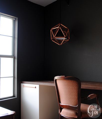 DIY de tuyauterie en cuivre Icosahedron Luminaire
