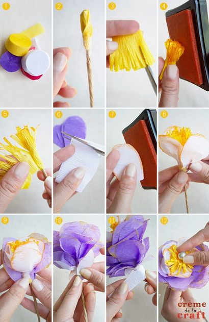 DIY Krepppapier Blumen von Party-Ausläufer