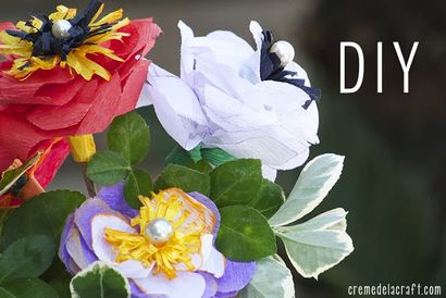 DIY Krepppapier Blumen von Party-Ausläufer