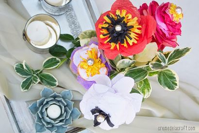 DIY Krepppapier Blumen von Party-Ausläufer