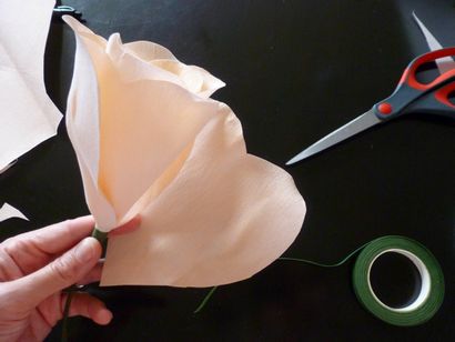Bricolage Papier crépon Fleur Tutorial, Design Improvised