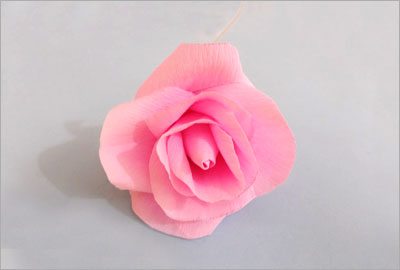 Bricolage Crêpe papier Roses Comment facilites Roses Décoration