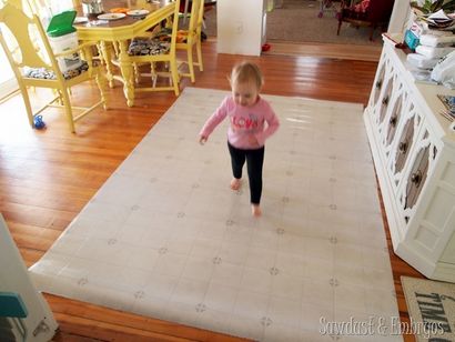 Salle de bricolage Chambre Tapis Painted Linoléum! - Réalité Daydream