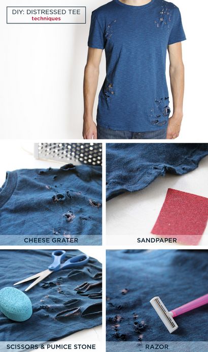 DIY T-shirt affligé et Jeans - American Eagle Outfitters Blog