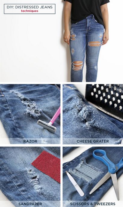 DIY T-shirt affligé et Jeans - American Eagle Outfitters Blog