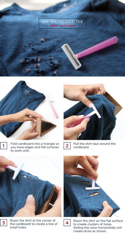 DIY T-shirt affligé et Jeans - American Eagle Outfitters Blog