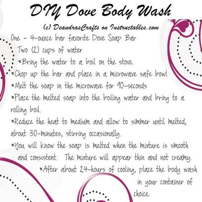 DIY Dove Soap Body Wash 4 Schritte (mit Bildern)