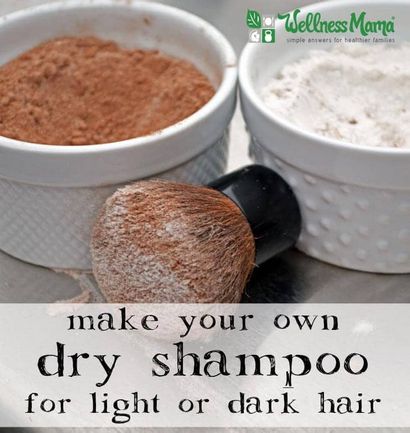 DIY Trockenshampoo für Licht - Dunkles Haar, Wellness Mama