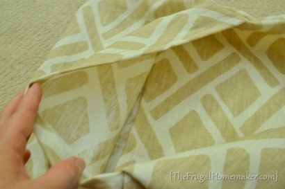 Bricolage simple enveloppe tutoriel Taie d'oreiller de jour 17 de 31 jours de Pinterest épinglées à Fait - Le Frugal