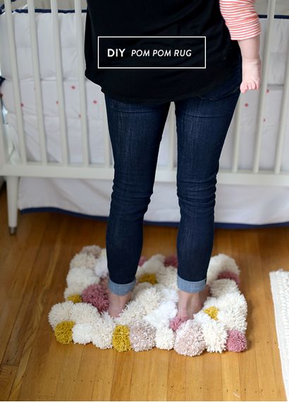 DIY facile Pom Pom Tapis - Dites YesSay Oui (comment faire un tapis pompom) DIY facile Pom Pom Tapis - Dites YesSay Oui