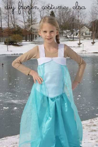 DIY Elsa Kostüm von Disney - s gefroren, Elsa Kostüm, Gefrorenes Kostüm