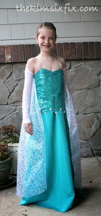 DIY Elsa Dress (De Frozen) - Le Kim Six Fix