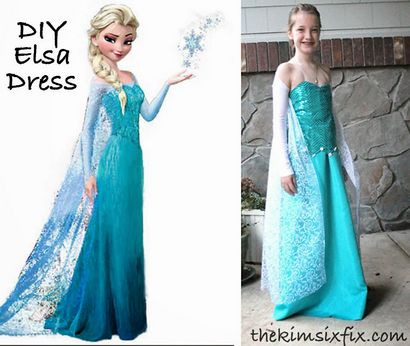 DIY Elsa Dress (De Frozen) - Le Kim Six Fix