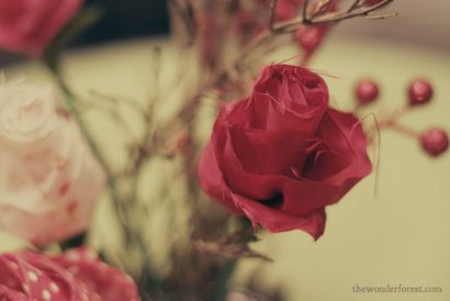Bricolage Tissu Rose Bouquet de fleurs - Wonder Forêt