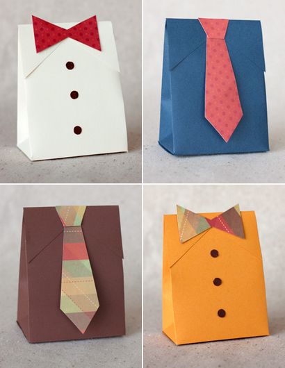 DIY Vater - Tag der Hemd - Krawatte Geschenkboxen - Papier Crave