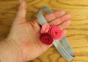 Bricolage feutre Fleur Bandeau et pince à cheveux