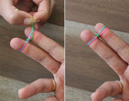 DIY Finger Fishtail Loom-Armband