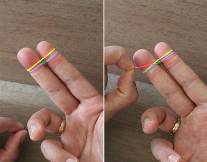 DIY Finger Fishtail Loom-Armband