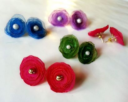 DIY-Blumen-Bolzen-Ohrringe 5 Schritte (mit Bildern)