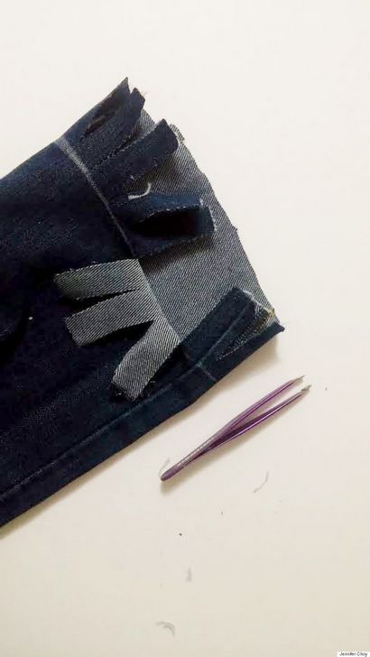 DIY effilochés Jeans Comment Fray votre Denim dans la perfection frangée Hem