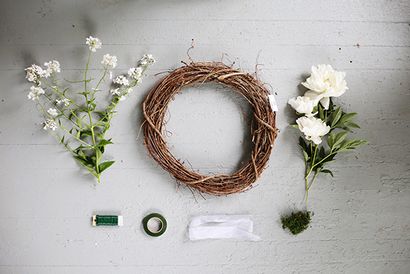 DIY fleurs fraîches Couronne