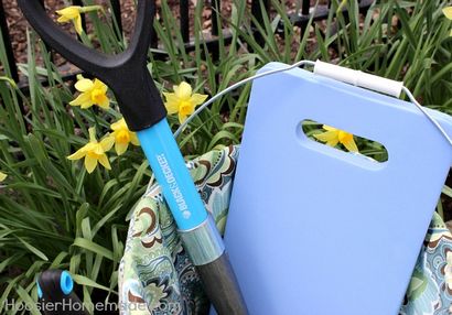 DIY Garten-Werkzeug Eimer Stoff Cover - Hoosier Homemade