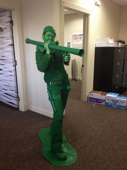 DIY-grüne Armee-Mann-Halloween-Kostüm - Wilker Do - s