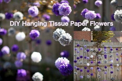 DIY Hanging Seidenpapier Blumen Tutorial, Mid-South Bride