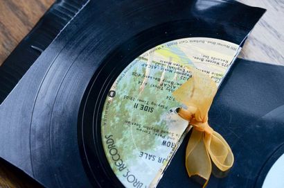 DIY Wie ein Vinyl Record Notebook machen, Sterne für Straßenbeleuchtung