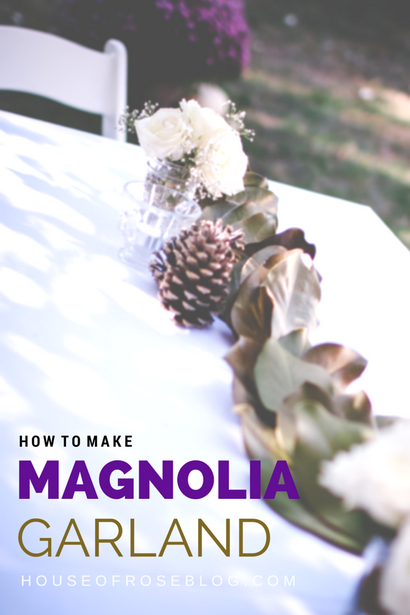 DIY How To Make Magnolia Garland