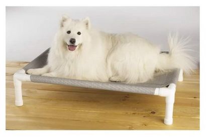 DIY - Wie NO-SEW erhöhten Hundebetten aus PVC-Rohren Aussiedoodle und Labradoodle-Welpen zu machen,