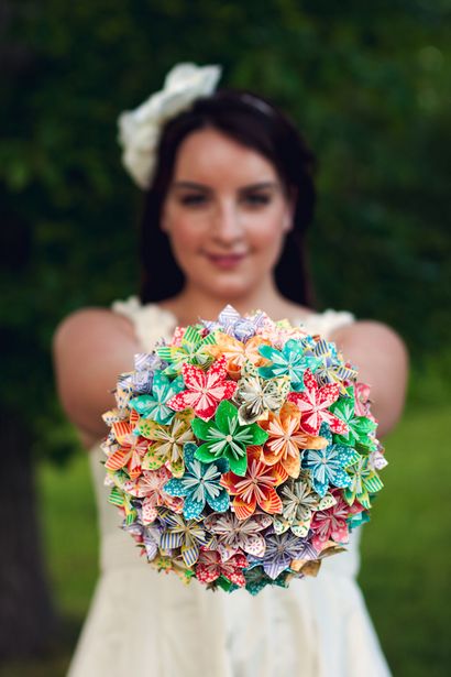 DIY Wie Origami Papierblumen-Blumenstrauß, Capitol Romantik ~ Praktische - Lokale DC Area Hochzeiten