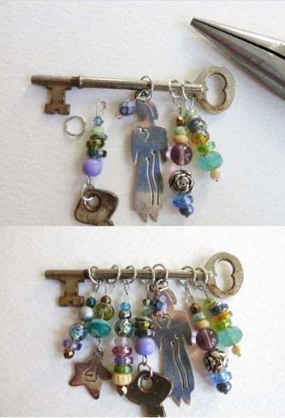 DIY Schmuck Tutorial Wie eine Halskette mit einem Skeleton Key zu machen und Perlen, FeltMagnet