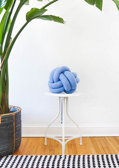 DIY Knot Kissen, Zucker - Stoff Home Decor DIY