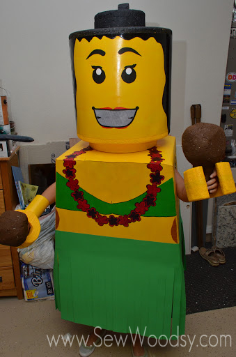 DIY Lego Kostüme, Nähen Holzig