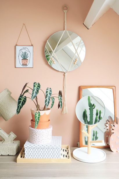 Miroir macramé diy - Enter My Grenier