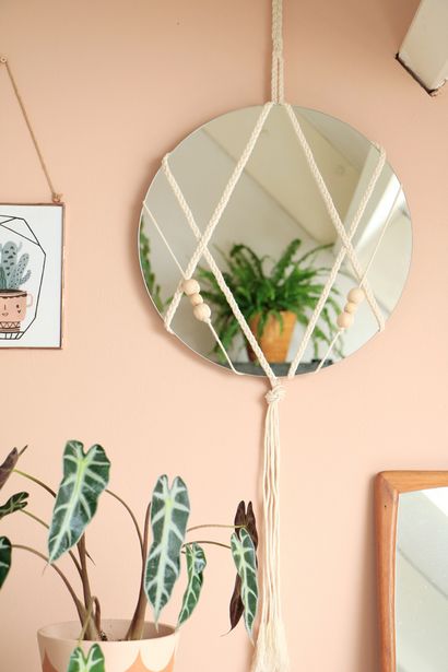 Miroir macramé diy - Enter My Grenier