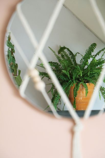 Miroir macramé diy - Enter My Grenier