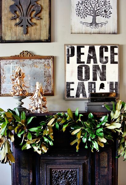 DIY Magnolia Blatt Garland - Thistlewood Farm