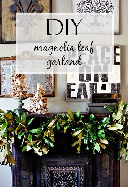 DIY Magnolia Blatt Garland - Thistlewood Farm