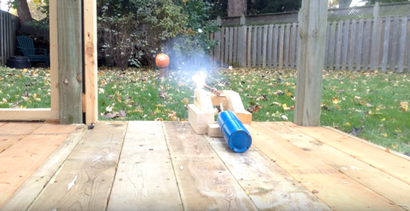 DIY Matchhead Kanone bringt die Hitze, hackaday