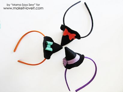 DIY Mini chapeau de sorcière Bandeau