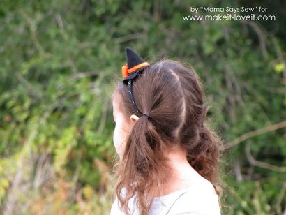 DIY Mini chapeau de sorcière Bandeau