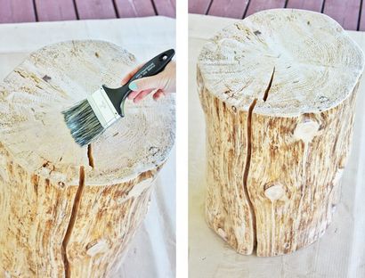 DIY, TISCH NATURAL TREE STUMP SIDE