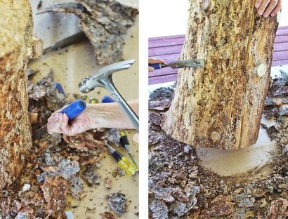 DIY, TISCH NATURAL TREE STUMP SIDE