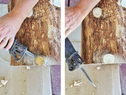 DIY, TISCH NATURAL TREE STUMP SIDE