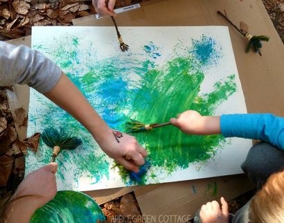 DIY Natur Pinsel für Kinder - Applegreen Cottage