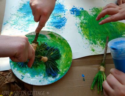 DIY Natur Pinsel für Kinder - Applegreen Cottage
