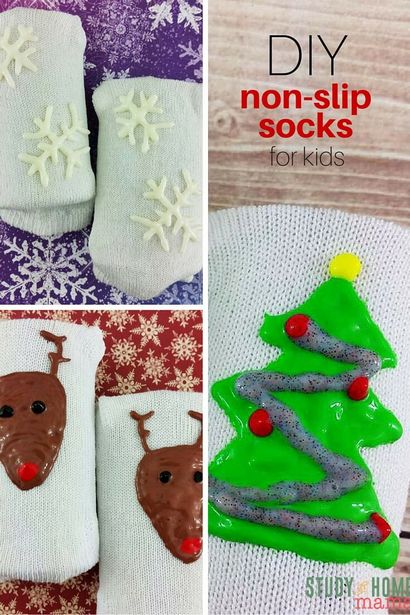 Bricolage Chaussettes antidérapantes pour enfants - sucre, épices et Glitter