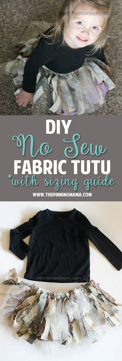 DIY No Sew Tutu pour les petites filles - La épinglage Mama (mama) DIY No Sew Tutu pour les petites filles - Mama épinglage